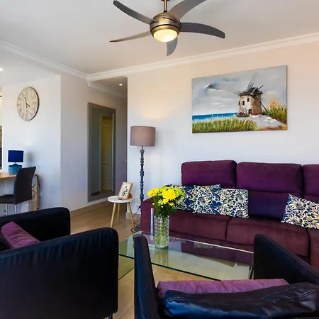 Ocean Panorama - 3 Ac Bedrooms, Private Garage, Pool, 2 Bathrooms, Tv Channels Apartamento Acantilado de los Gigantes